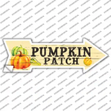 Pumpkin Patch Novelty Arrow Sticker Decal