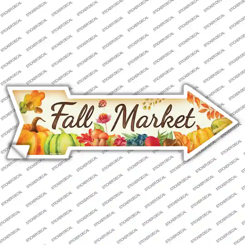 Fall Market Novelty Arrow Sticker Decal