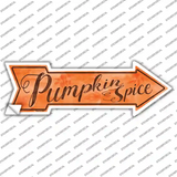 Pumpkin Spice Novelty Arrow Sticker Decal