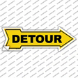Detour to the Right Novelty Arrow Sticker Decal