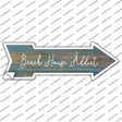 Beach House Addict Novelty Arrow Sticker Decal