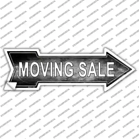 Moving Sale Right Novelty Arrow Sticker Decal