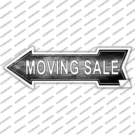 Moving Sale Left Novelty Arrow Sticker Decal