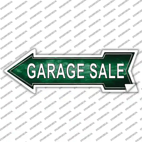 Garage Sale Left Novelty Arrow Sticker Decal