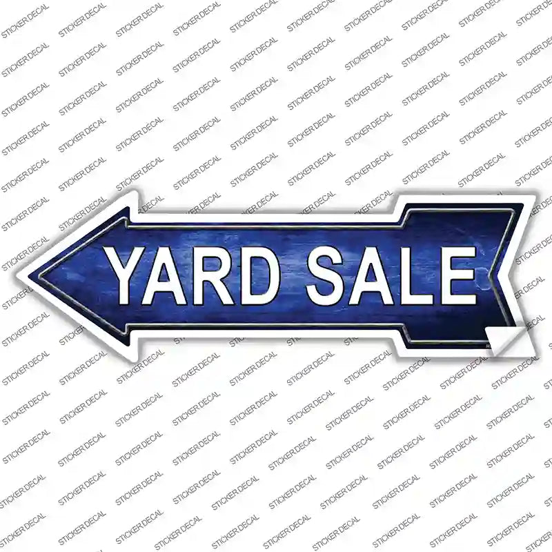 Yard Sale Left Novelty Arrow Sticker Decal
