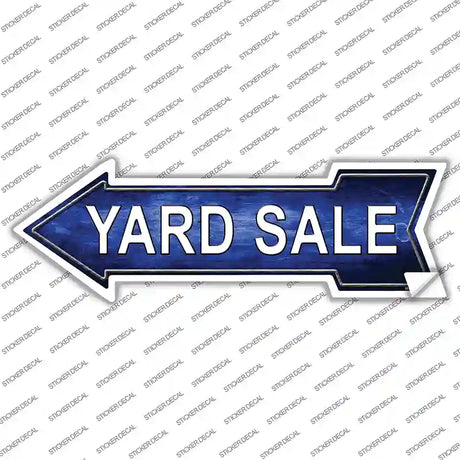 Yard Sale Left Novelty Arrow Sticker Decal