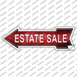 Estate Sale Left Novelty Arrow Sticker Decal