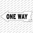 One Way Left Novelty Arrow Sticker Decal