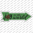 Joy To The World Novelty Arrow Sticker Decal