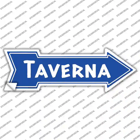Taverna Blue Novelty Arrow Sticker Decal