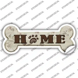 Home With Paw Print Novelty Bone Sticker Decal Small