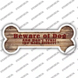 Beware of Dog and Kids Novelty Bone Sticker Decal Small