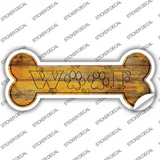 Woof Novelty Bone Sticker Decal Large
