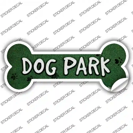 Dog Park Novelty Bone Sticker Decal Large