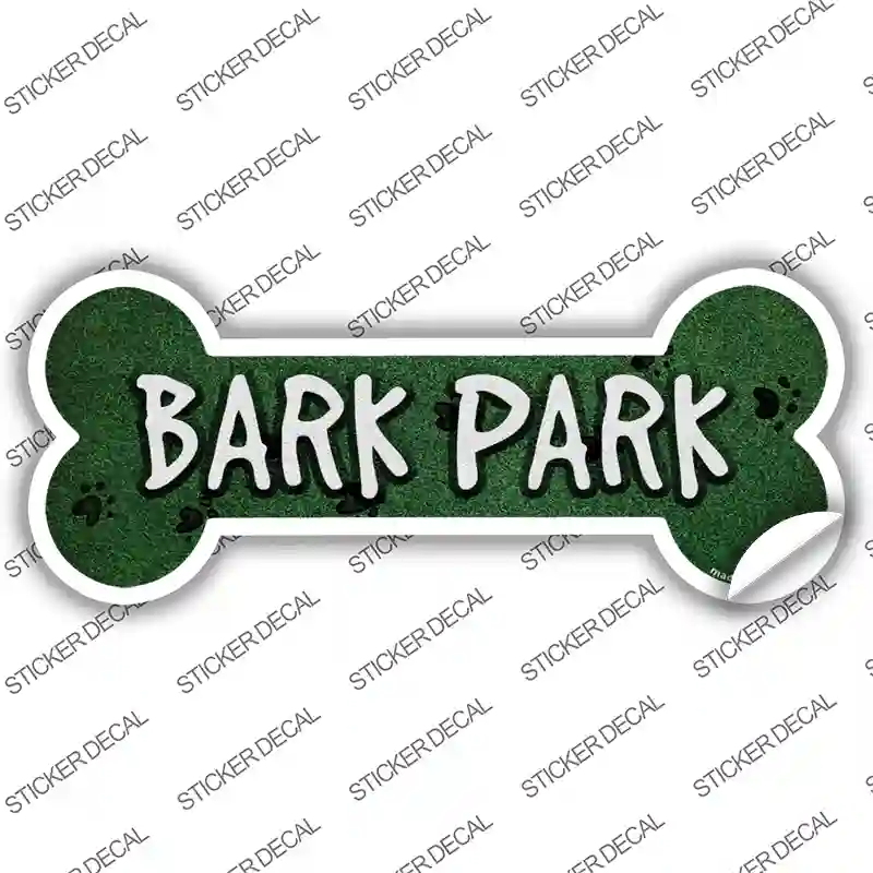 Bark Park Novelty Bone Sticker Decal Large