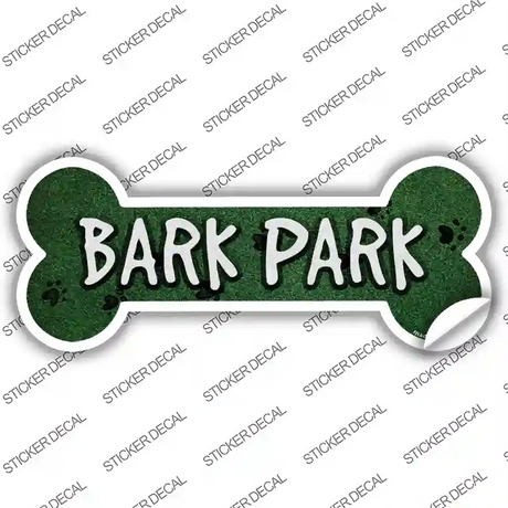 Bark Park Novelty Bone Sticker Decal Small