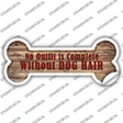 Outfit Without Dog Hair Novelty Bone Sticker Decal Small