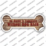 Outfit Without Dog Hair Novelty Bone Sticker Decal Small