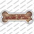 Beware of Kids Novelty Bone Sticker Decal Large