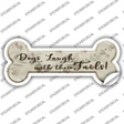 Laugh With Tails Novelty Bone Sticker Decal Large