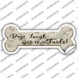 Laugh With Tails Novelty Bone Sticker Decal Large