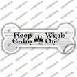 Keep Calm Wiggle On Novelty Bone Sticker Decal Large