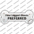 4 Legged Guests Preferred Novelty Bone Sticker Decal Large