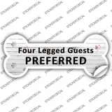 4 Legged Guests Preferred Novelty Bone Sticker Decal Large