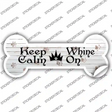 Keep Calm Whine On Novelty Bone Sticker Decal Large