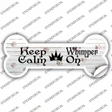 Keep Calm Whimper On Novelty Bone Sticker Decal Large