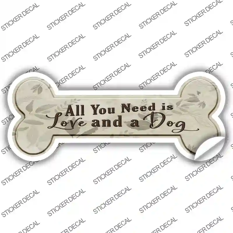All You Need Is Novelty Bone Sticker Decal Large