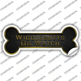 Wigglebutts on Watch Novelty Bone Sticker Decal Small