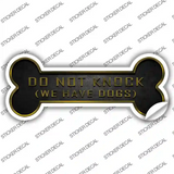 We Have Dogs Novelty Bone Sticker Decal Large