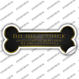 Dont Even Look at Doorbell Novelty Bone Sticker Decal Large