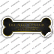 Dog is Napping Novelty Bone Sticker Decal Large