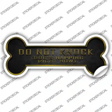 Dog is Napping Novelty Bone Sticker Decal Large