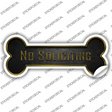 No Soliciting Novelty Bone Sticker Decal Large