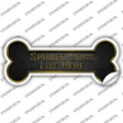 Spoiled Dogs Live Here Novelty Bone Sticker Decal Large