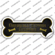 Obedience School Dropout Novelty Bone Sticker Decal Large