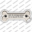 Dogs Owns House Novelty Bone Sticker Decal Large