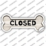 Closed Novelty Bone Sticker Decal Large