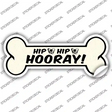 Hip Hip Hooray Novelty Bone Sticker Decal Large