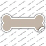 Tan Solid Novelty Bone Sticker Decal Small