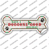 Doggone Good Holiday Novelty Bone Sticker Decal Small