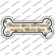I Aspire to Be Novelty Bone Sticker Decal Large