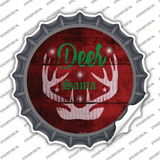 Deer Santa Novelty Bottle Cap Sticker Decal