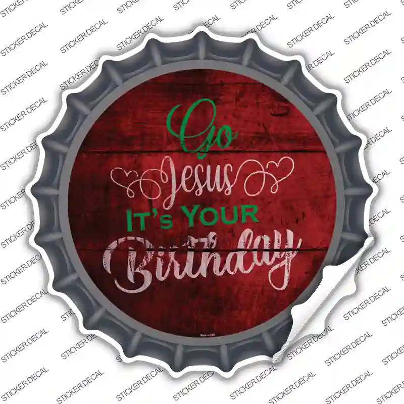 Go Jesus Novelty Bottle Cap Sticker Decal
