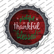 Grateful and Blessed Novelty Bottle Cap Sticker Decal