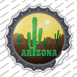 Arizona with Saguaro Novelty Bottle Cap Sticker Decal