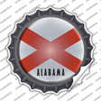 Alabama State Flag Novelty Bottle Cap Sticker Decal